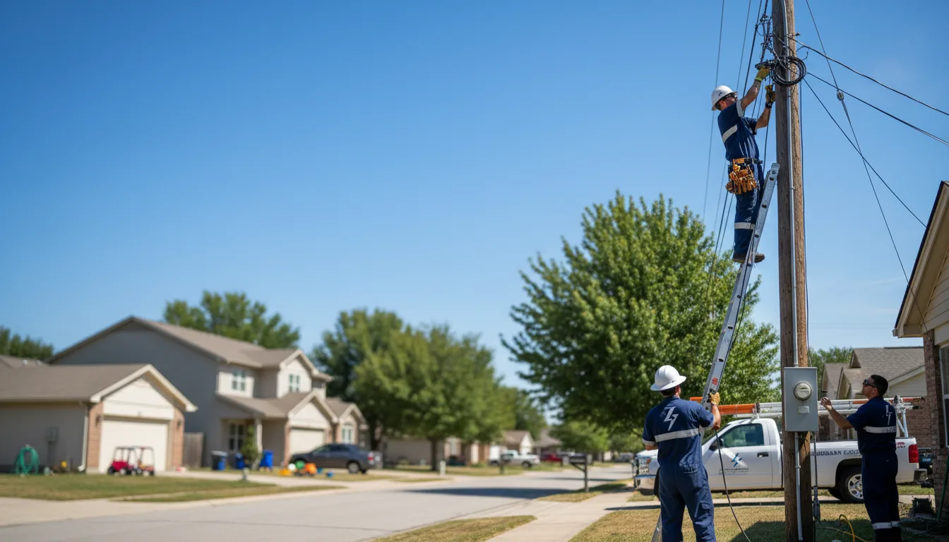 Residential electrician providing installation services in New Cambria, KS